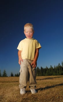 blonde child smiling photo