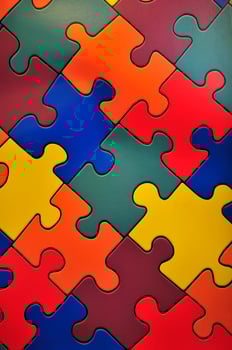 Puzzle plane - one piece missing photo