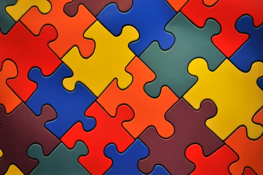 Puzzle plane - one piece missing photo