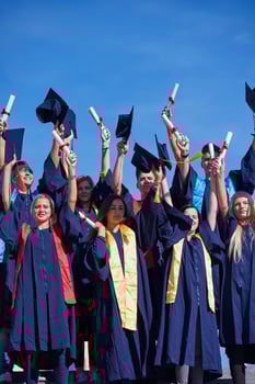 high school graduates students photo