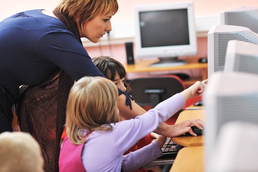 it education with children in school photo