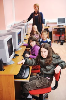 it education with children in school photo