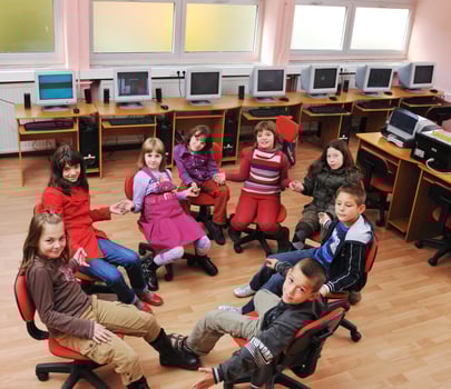 it education with children in school photo
