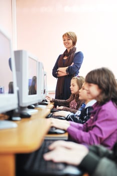 it education with children in school photo