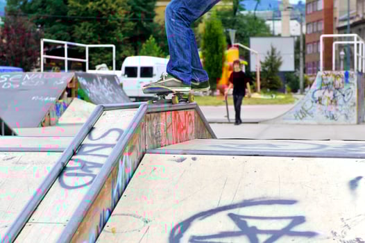 Tucepi, Croatia, 2022 - Skate park view photo