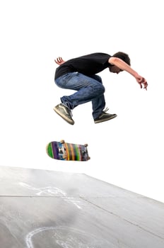 Skate boarder portrait photo