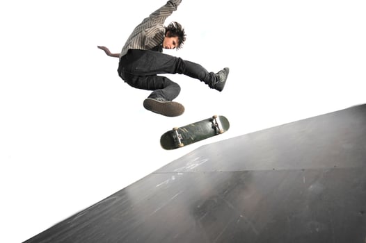 Skate boarder portrait photo