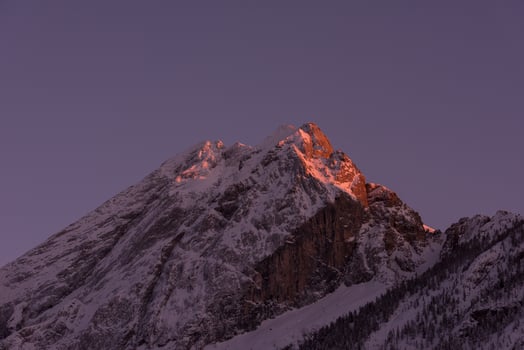 Winter sunrise view photo
