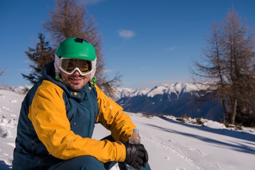 snowboarder portrait view photo