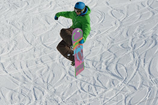 Skier portrait view photo