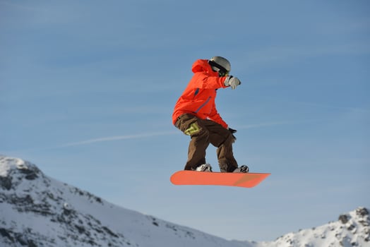 Skier portrait view photo