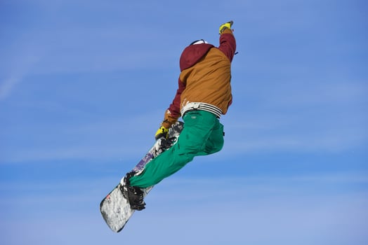 Ski jump view photo
