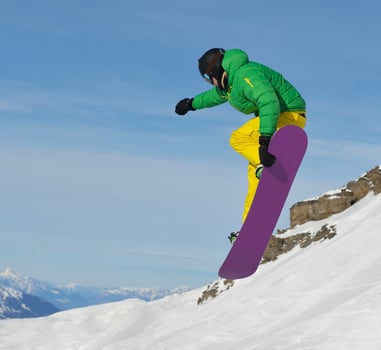 Skier portrait view photo