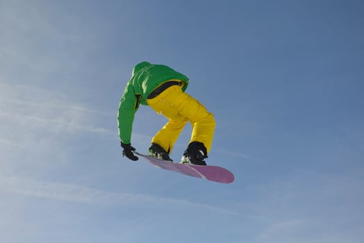 Ski jump view photo