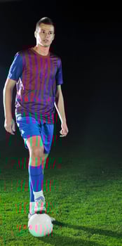 football player in action photo