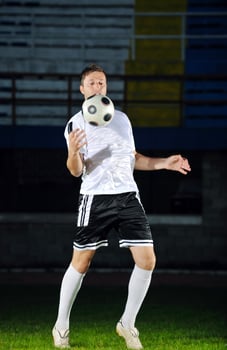 football player in action photo