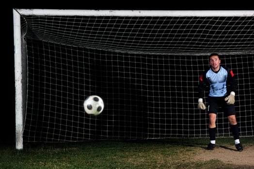 Soccer player view photo