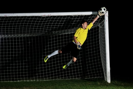 Soccer player view photo