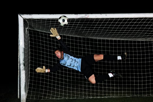 Soccer player view photo