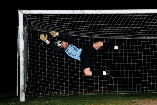 Soccer player view photo