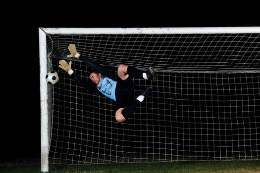 Soccer player view photo