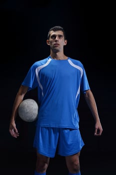 Soccer player view photo