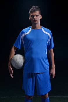 Soccer player view photo