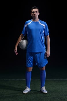 Soccer player view photo