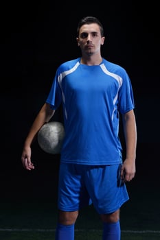 Soccer player view photo