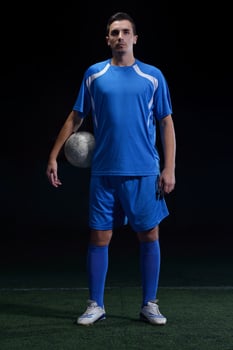 Soccer player view photo