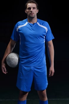 Soccer player view photo