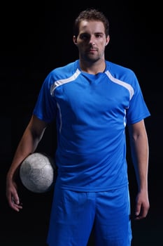 Soccer player view photo