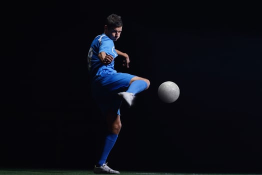 Soccer player view photo