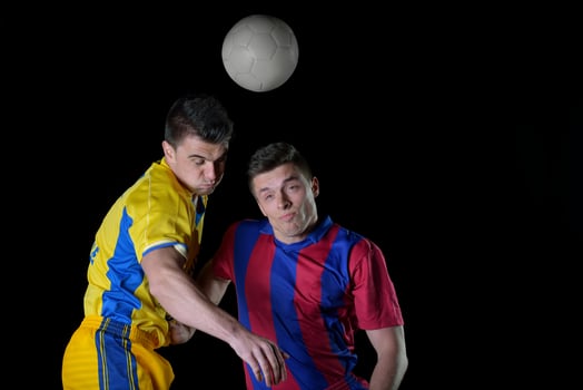 Soccer player view photo