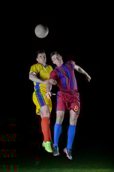 Soccer player view photo