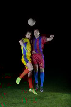 Soccer player view photo