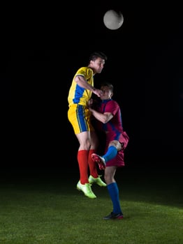 Soccer player view photo
