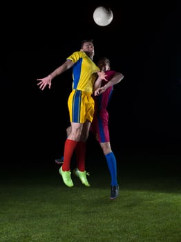 Soccer player view photo
