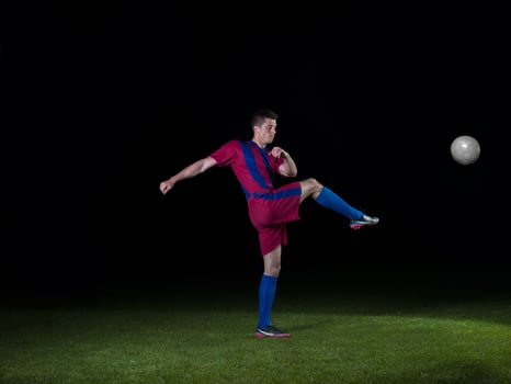 Soccer player view photo