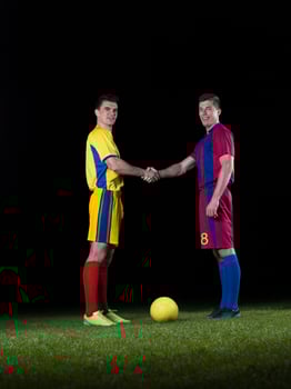 Soccer player view photo