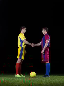 Soccer player view photo