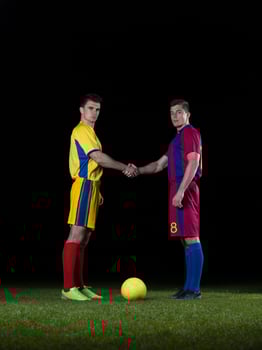 Soccer player view photo