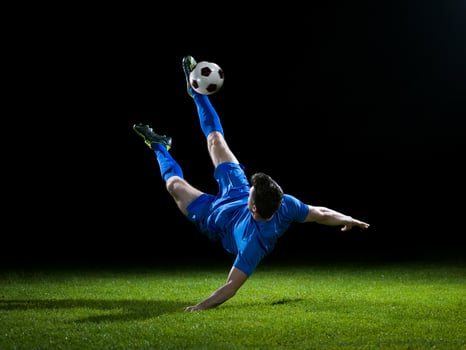 Soccer player view photo