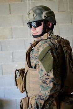 soldier portrait view photo