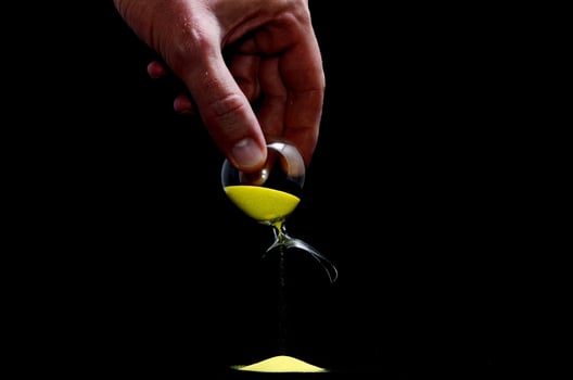 Pouring out sand photo
