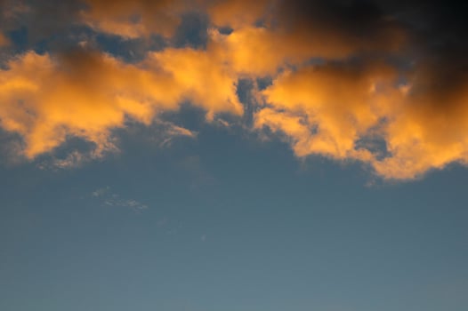 Colored Clouds at Sunset photo