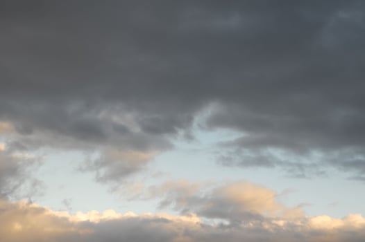 Colored Sunset Clouds photo