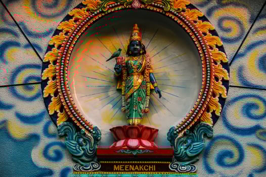 Hindu God in Indian Temple photo