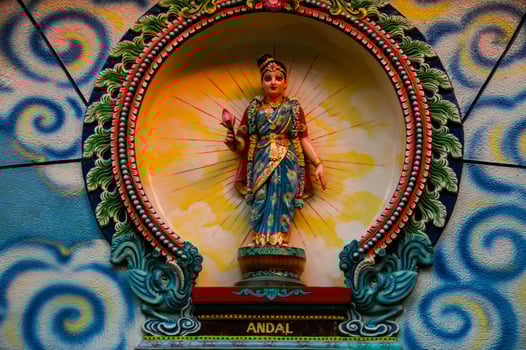 Hindu God in Indian Temple photo