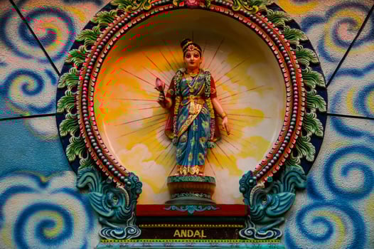 Hindu God in Indian Temple photo